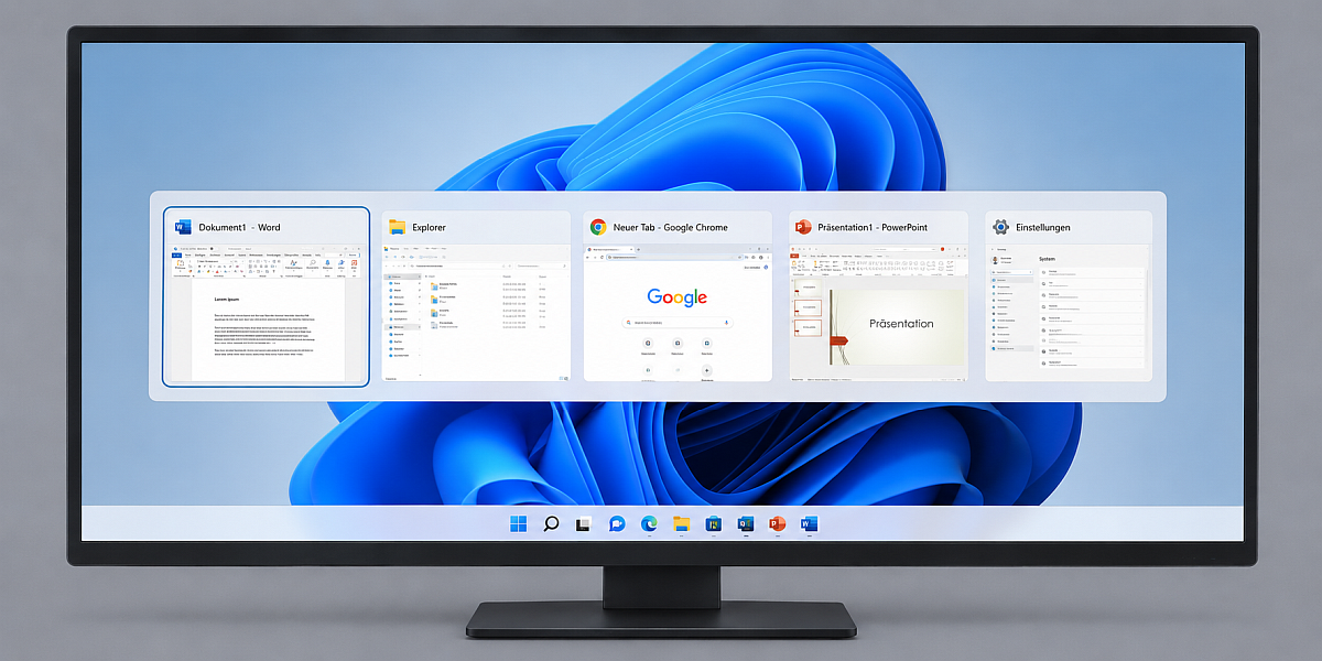 Alt + Tab Fensterübersicht